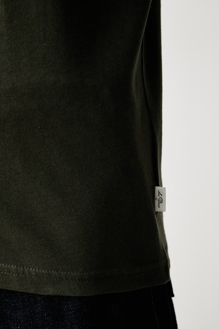 Les Deux T-shirt męski bawełniany 1002284 zielony