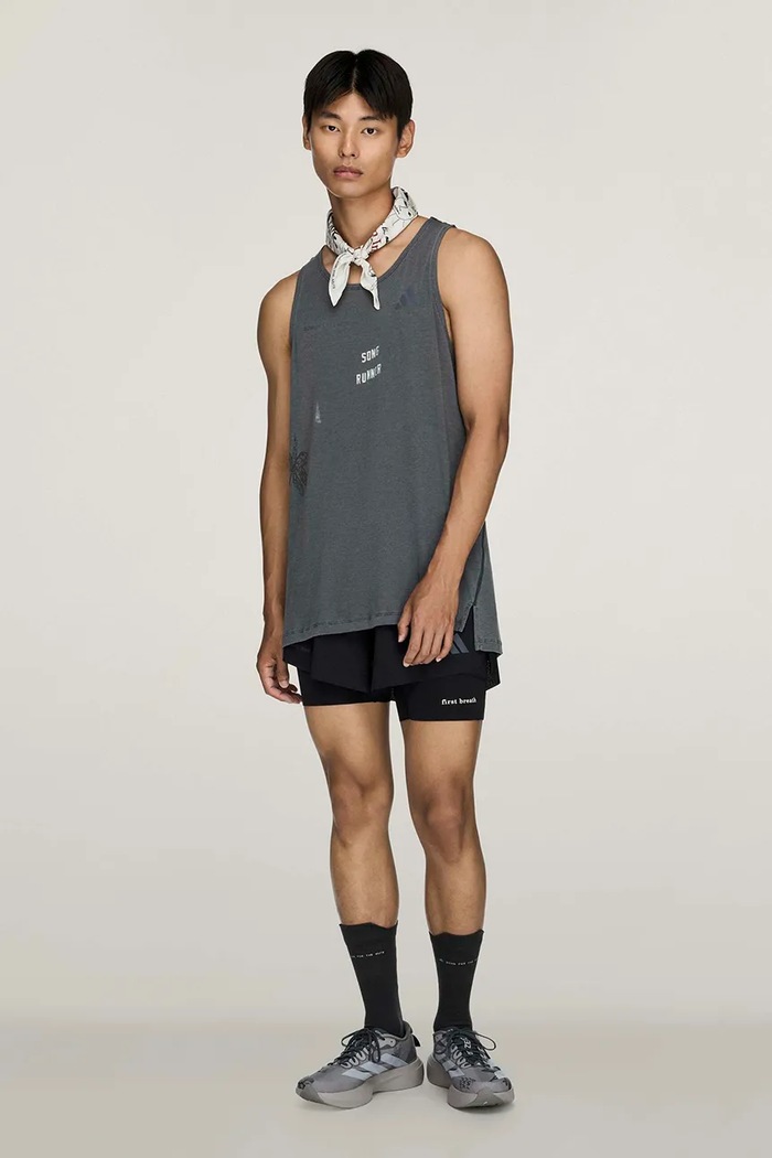 adidas Originals Adidas Running x Song For The Mute футболка с хлопком для мужчин KW8034 серый AW26