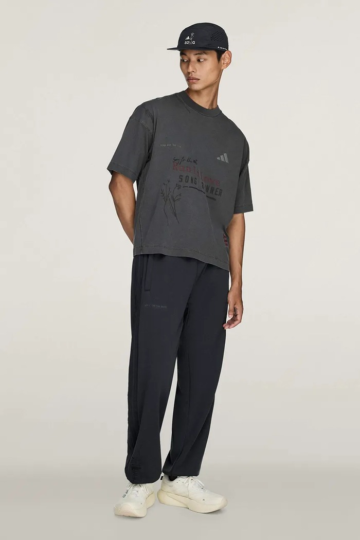 adidas Originals Adidas Running x Song For The Mute T-shirt bawełniany męski KQ6783 szary AW26