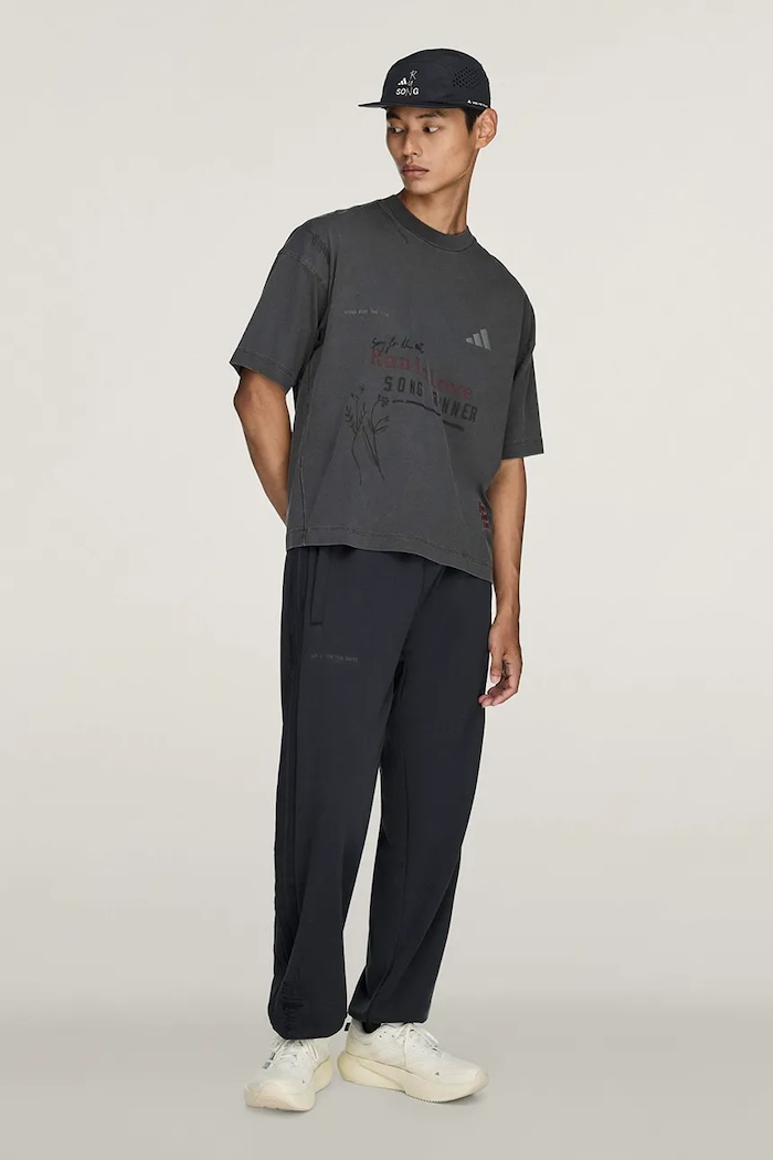 adidas Originals Adidas Running x Song For The Mute T-shirt bawełniany męski KQ6783 szary AW26