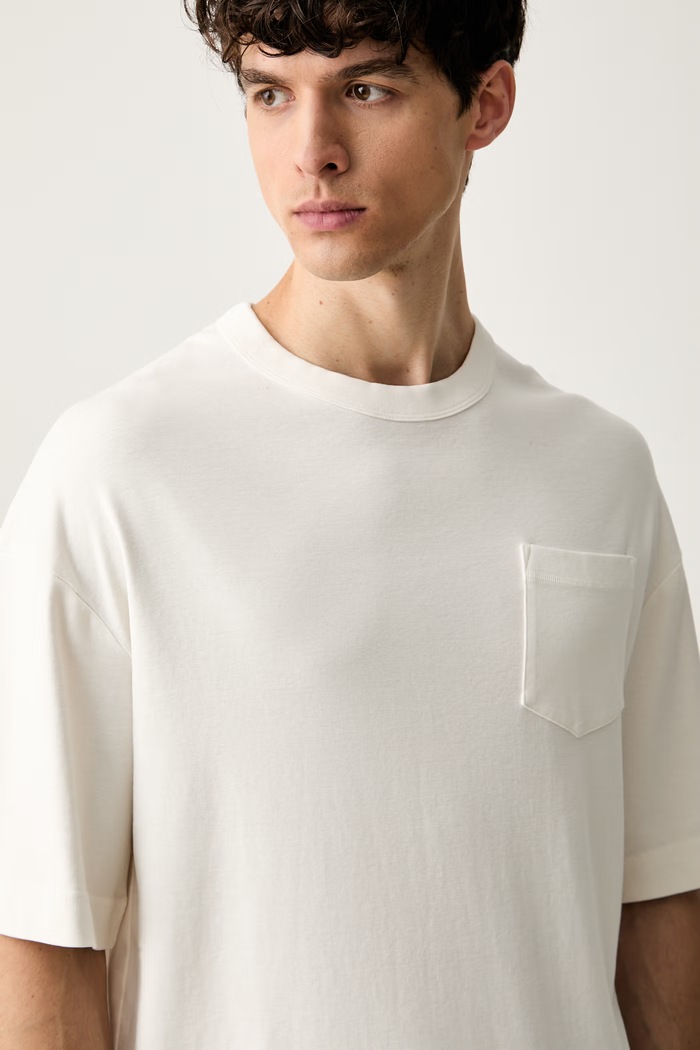 Joop! T-shirt męski bawełniany beżowy 30103329