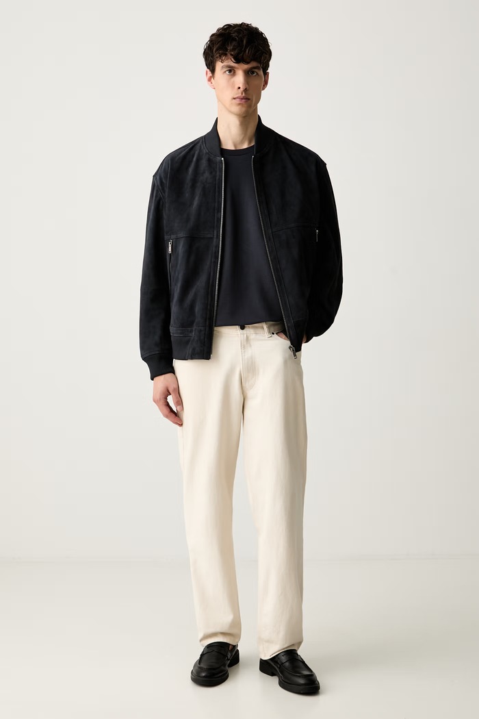 Joop! T-shirt męski z modalem 30103313 granatowy AW26