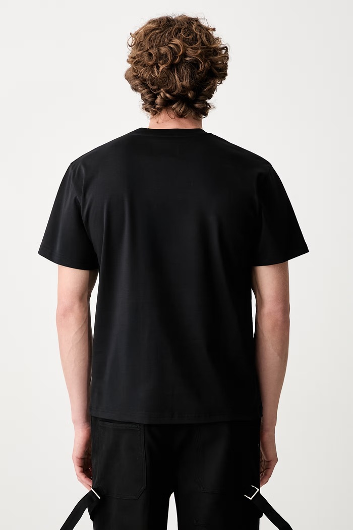 Odzież HELIOT EMIL T-shirt bawełniany męski AW26PRE.M.09.141 czarny