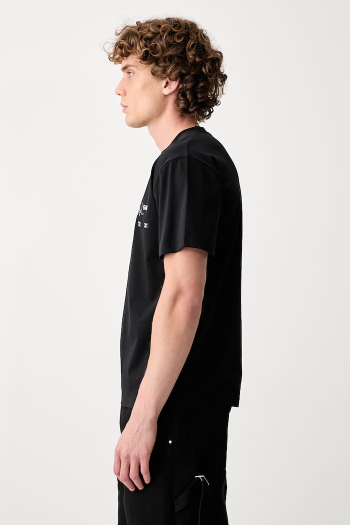 HELIOT EMIL T-shirt bawełniany męski czarny AW26PRE.M.09.141