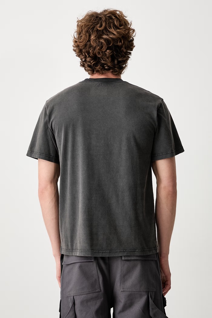 Odzież HELIOT EMIL T-shirt bawełniany męski AW26PRE.M.09.176 szary