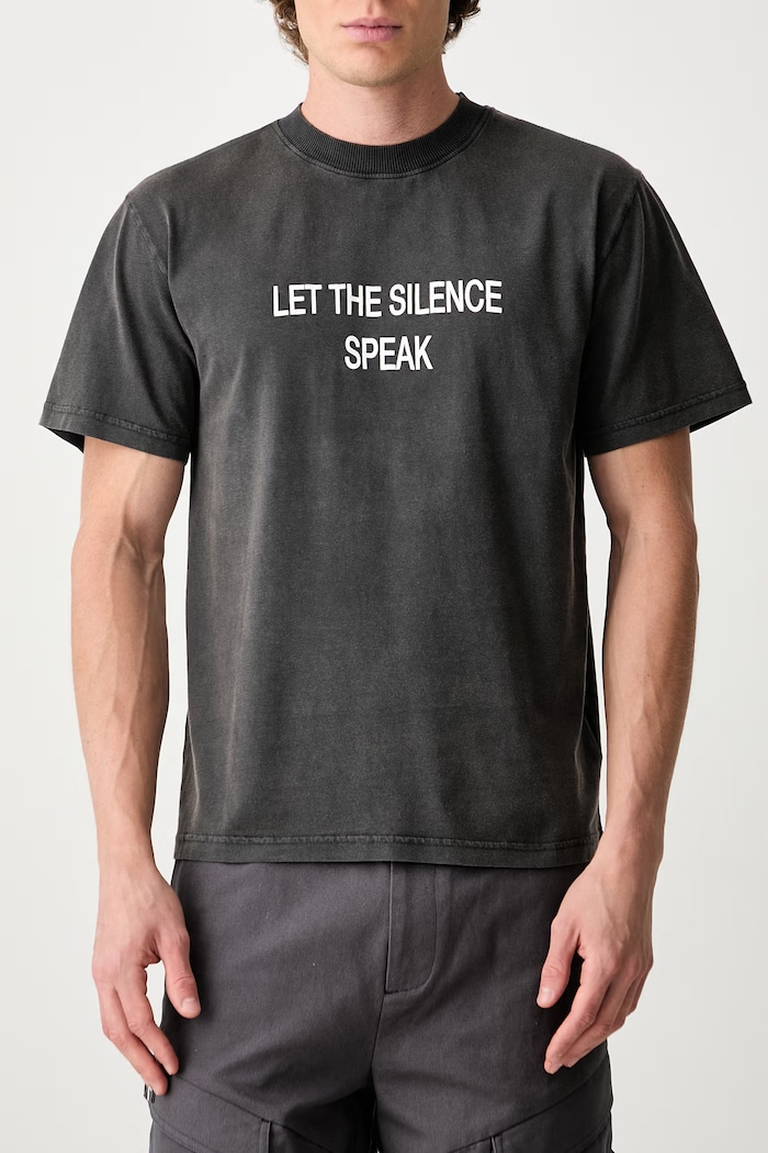 HELIOT EMIL T-shirt bawełniany męski AW26PRE.M.09.176 szary