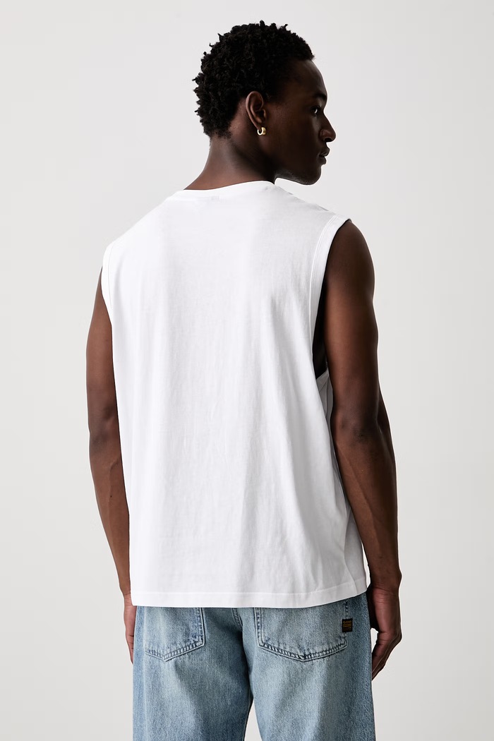 Odjeća Karl Lagerfeld Jeans top za muškarce od pamuka B3M17030 bijela