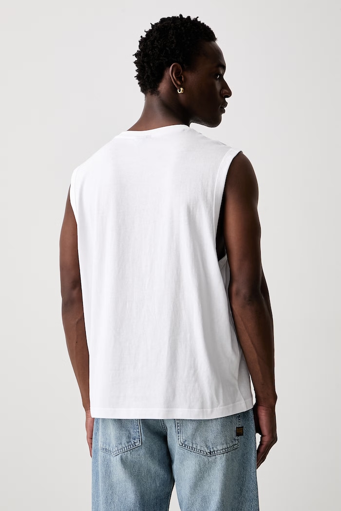 Odjeća Karl Lagerfeld Jeans top za muškarce od pamuka B3M17030 bijela