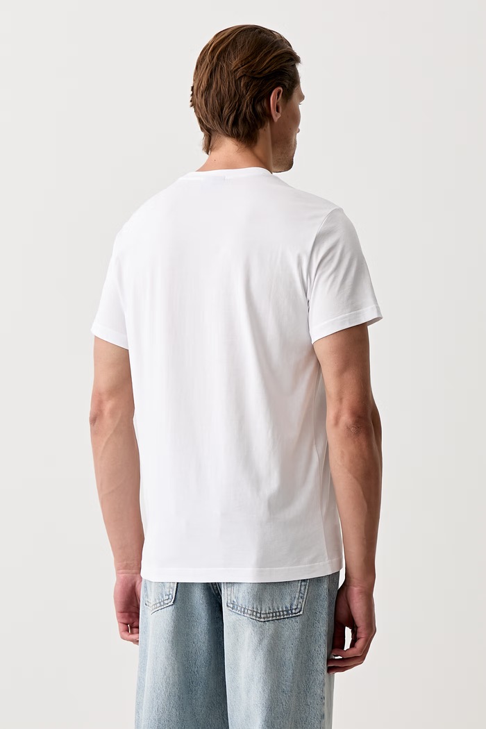 Odzież Karl Lagerfeld Jeans T-shirt damski bawełniany B3M17001 biały
