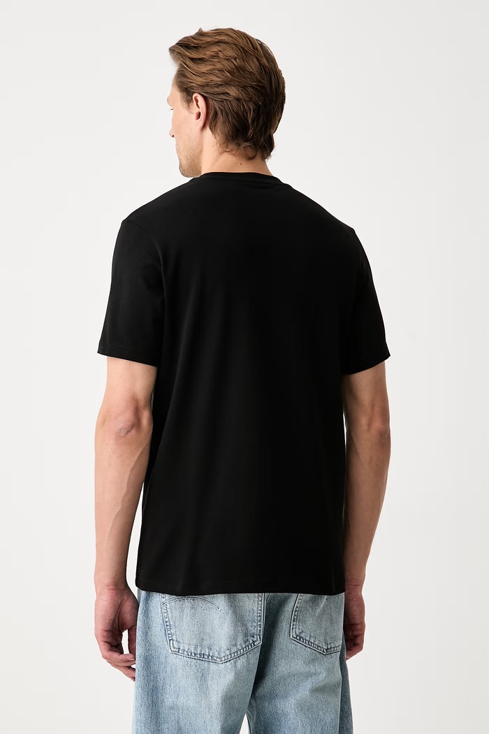 Odzież Karl Lagerfeld T-shirt męski bawełniany 500235.755780 czarny