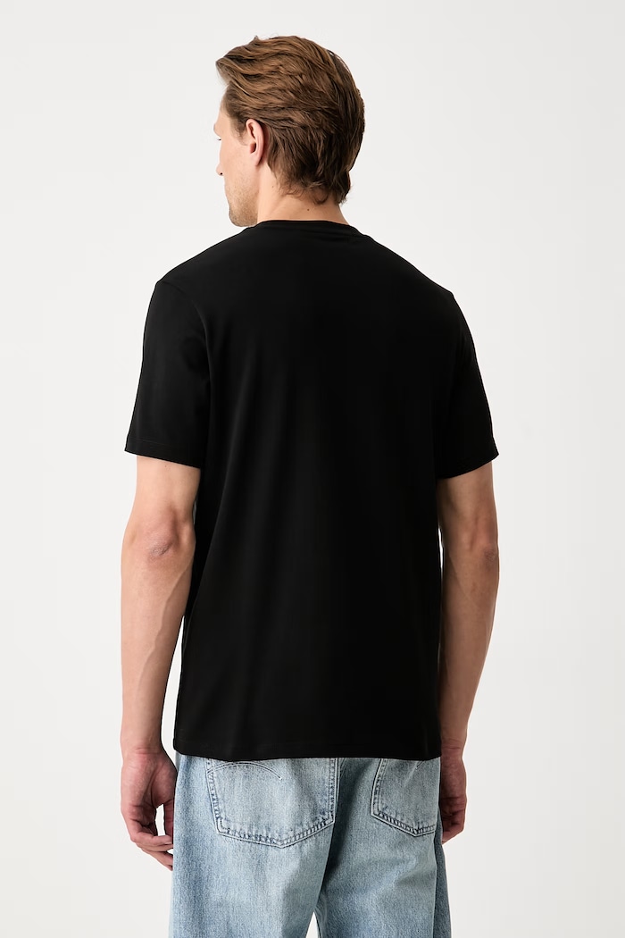Odzież Karl Lagerfeld T-shirt męski bawełniany 500235.755780 czarny