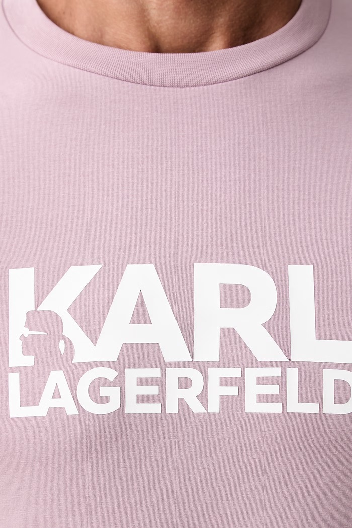 Karl Lagerfeld футболка для мужчин из хлопка с эластаном 563235.755780 розовый