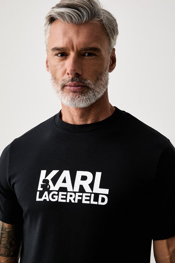 Karl Lagerfeld футболка чоловіча бавовняна з еластаном темно-синій 563235.755780