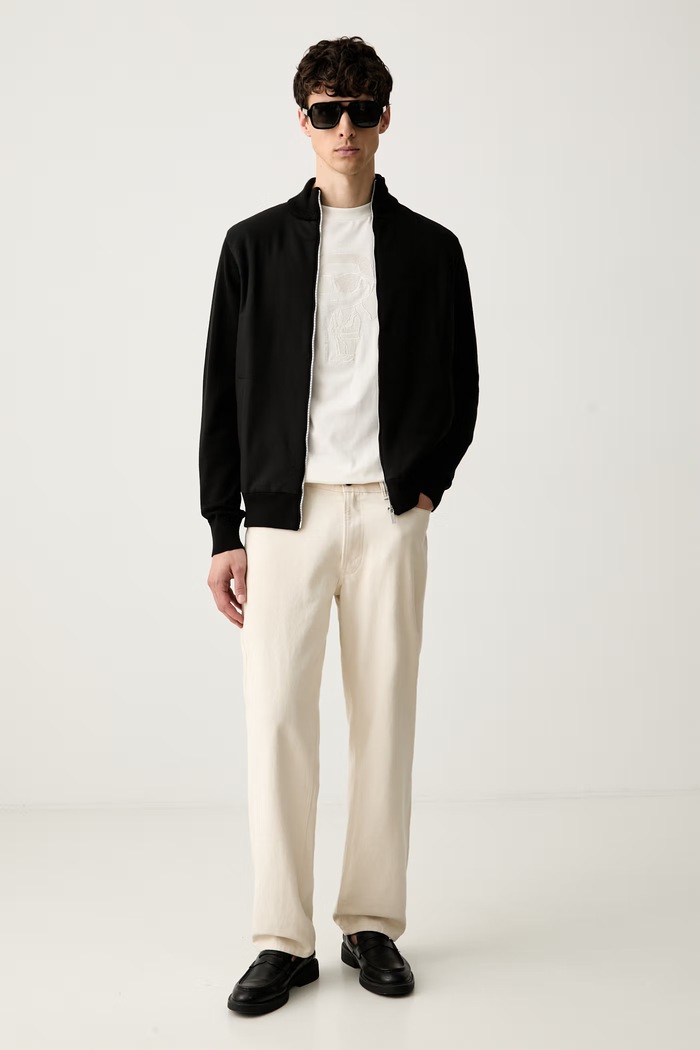 Karl Lagerfeld футболка для мужчин из хлопка 563225.755040 бежевый AW26