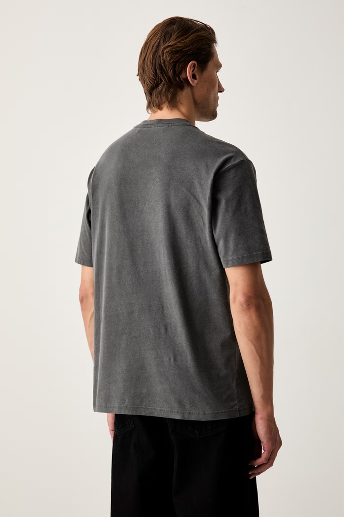 Odzież Karl Lagerfeld T-shirt męski bawełniany 563250.755170 szary
