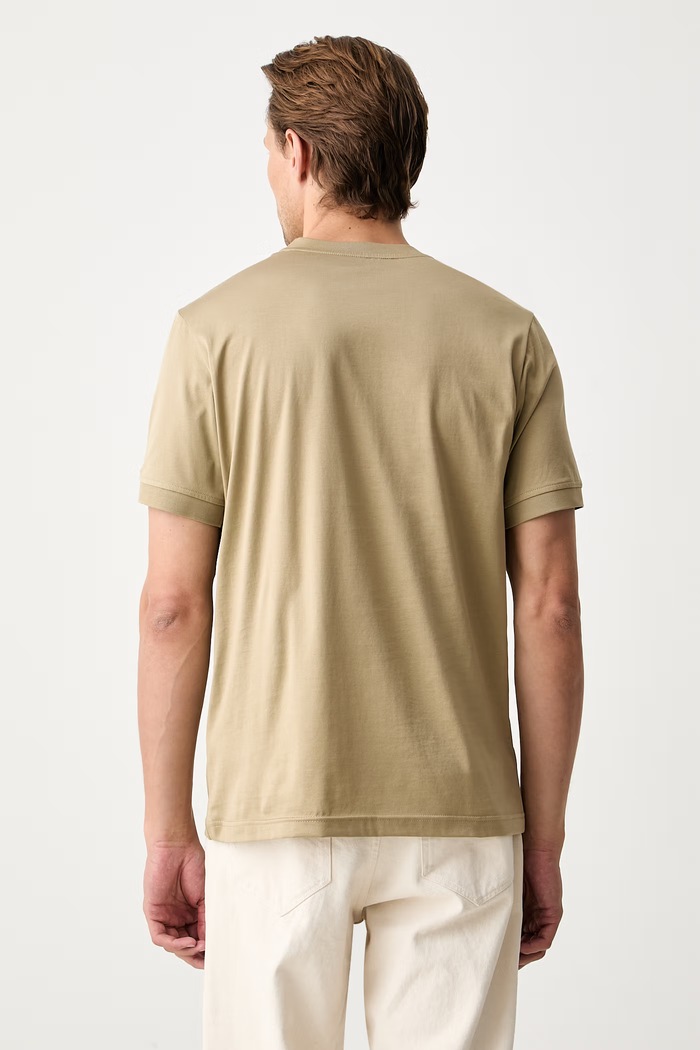 Odzież Karl Lagerfeld T-shirt męski bawełniany 563200.755001 zielony