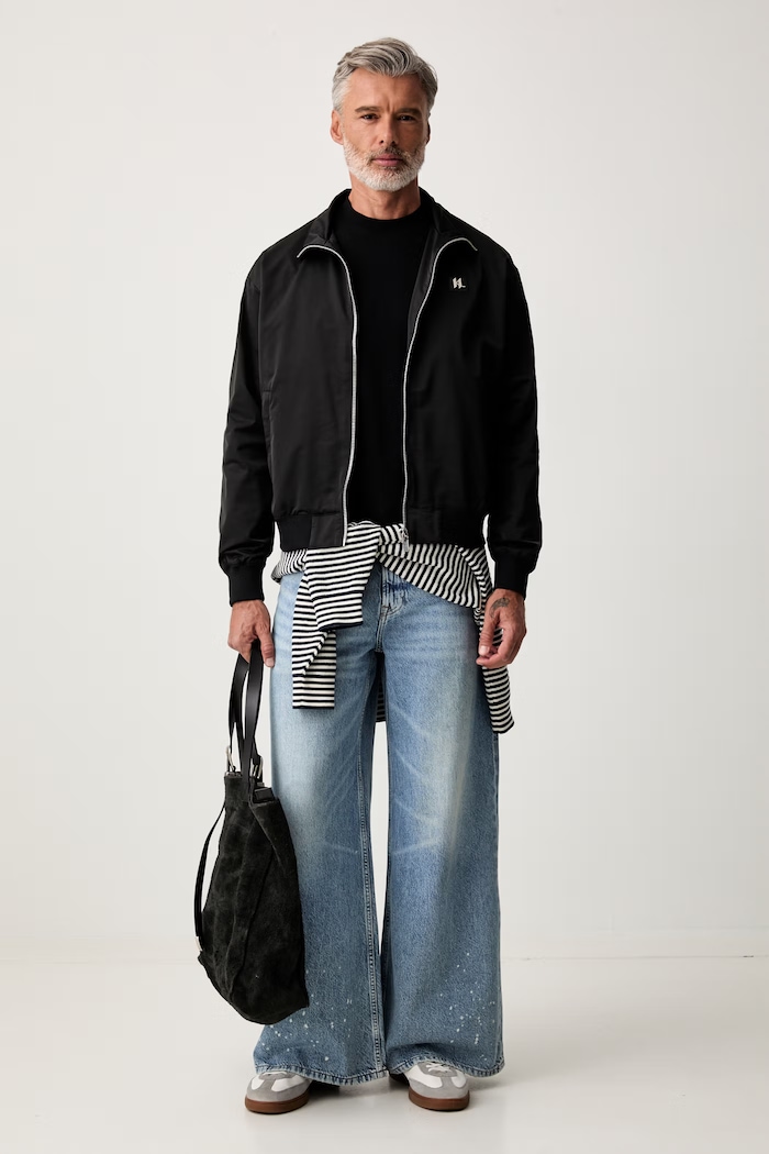 Karl Lagerfeld T-shirt męski bawełniany 563224.755026 czarny AW26