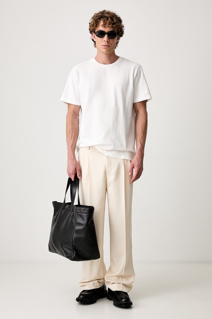 A.P.C. Automne26 T-shirt bawełniany męski COHBS.M26470 biały AW26
