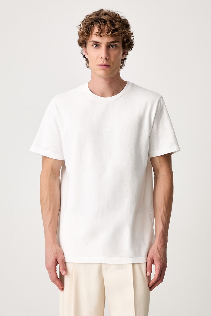 Odzież A.P.C. Automne26 T-shirt bawełniany męski COHBS.M26470 biały