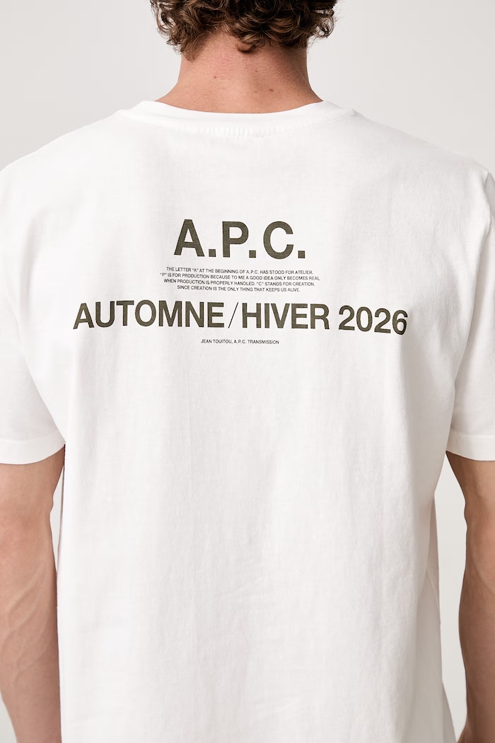 A.P.C. Automne26 T-shirt bawełniany męski COHBS.M26470