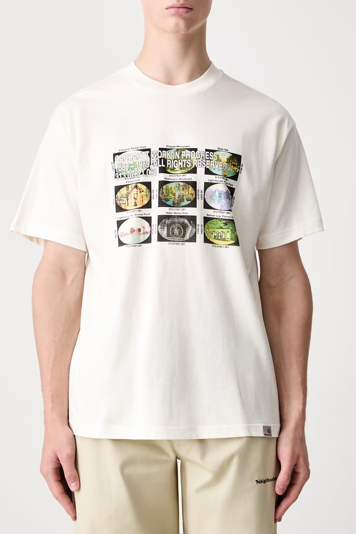 Carhartt WIP S/S Coordinates T-shirt bawełniany męski beżowy I036901