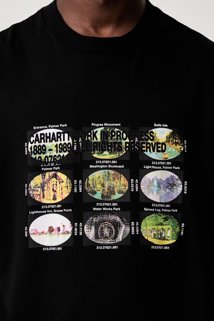 Carhartt WIP S/S Coordinates T-shirt bawełniany męski I036901 czarny