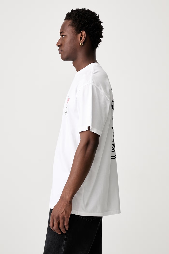 Carhartt WIP S/S Playing Cards T-shirt bawełniany męski I036895 biały AW26