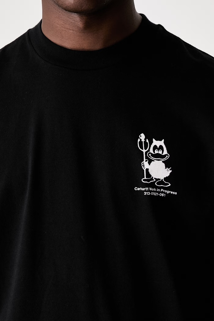 Carhartt WIP S/S Bumper Car T-shirt bawełniany męski I036888 czarny