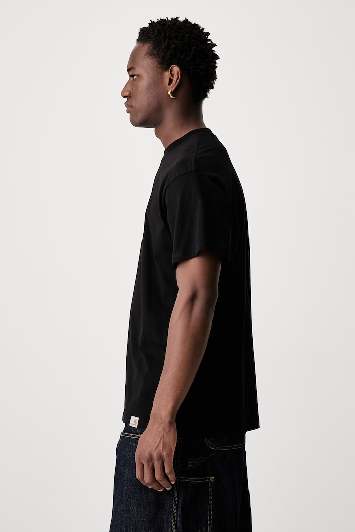 Carhartt WIP S/S Bumper Stickers T-shirt bawełniany męski I036884 czarny AW26