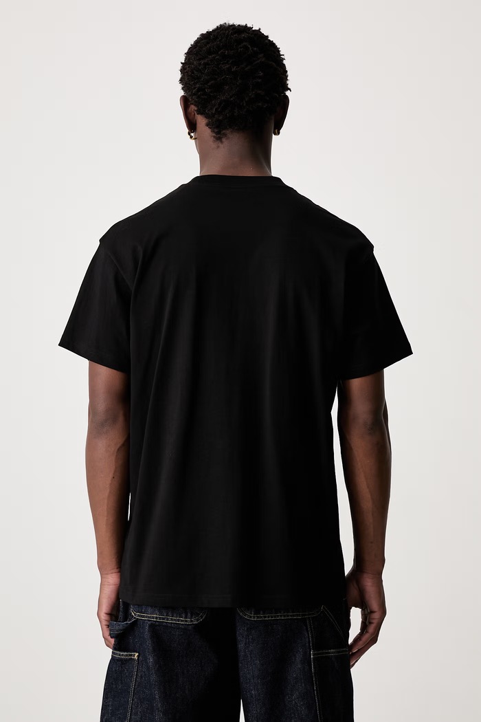 Odzież Carhartt WIP S/S Bumper Stickers T-shirt bawełniany męski I036884 czarny