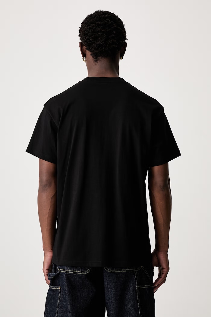 Odzież Carhartt WIP S/S Bumper Stickers T-shirt bawełniany męski I036884 czarny