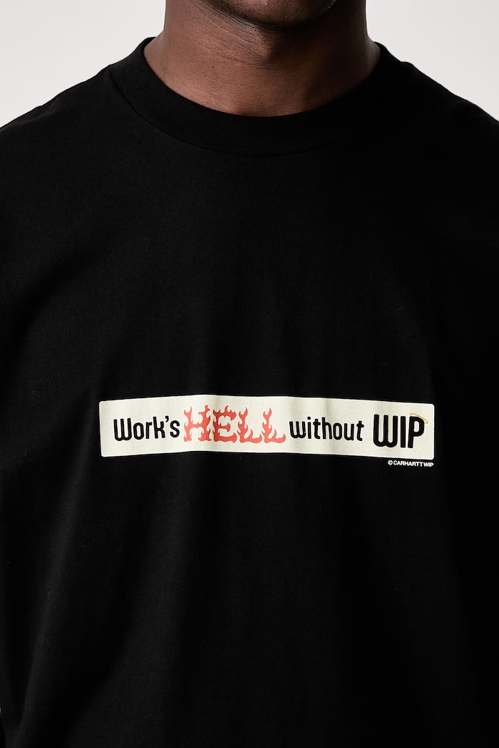 Carhartt WIP S/S Bumper Stickers T-shirt bawełniany męski I036884 czarny