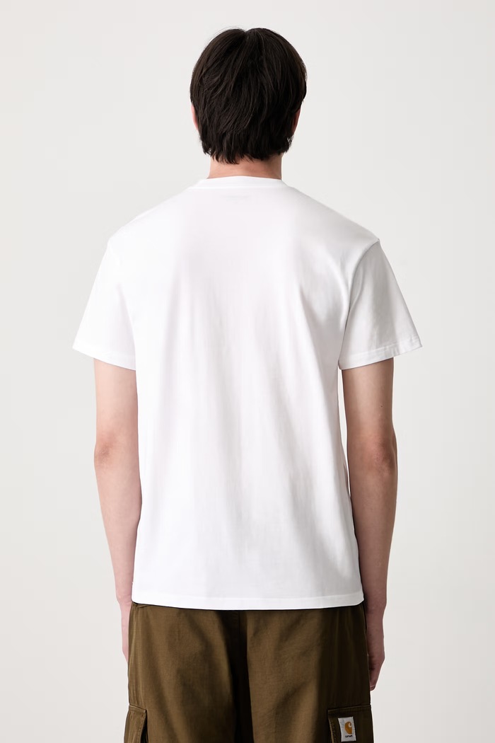 Odzież Carhartt WIP S/S Gracious T-shirt bawełniany męski I036879 biały