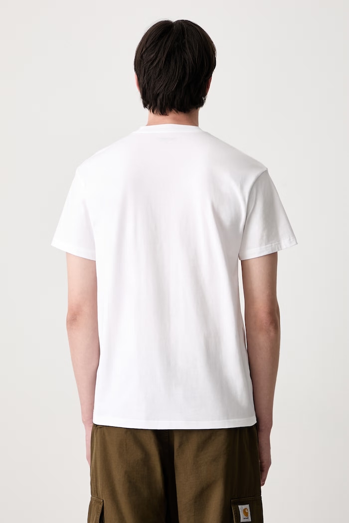 Odzież Carhartt WIP S/S Gracious T-shirt bawełniany męski I036879 biały