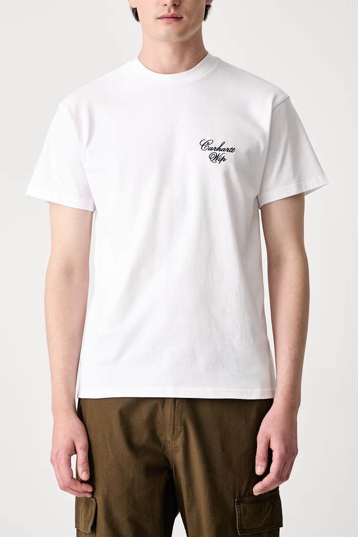 Carhartt WIP S/S Gracious T-shirt bawełniany męski biały I036879