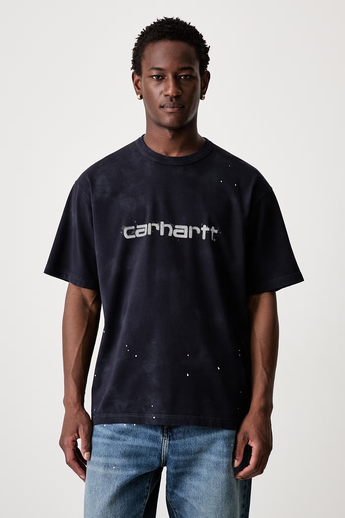 Carhartt WIP S/S Painter tricou din bumbac pentru bărbați bleumarin I036853