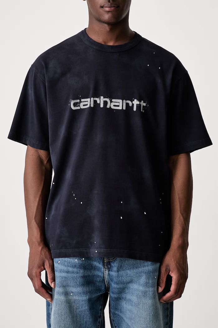 Carhartt WIP S/S Painter tricou din bumbac pentru bărbați bleumarin I036853