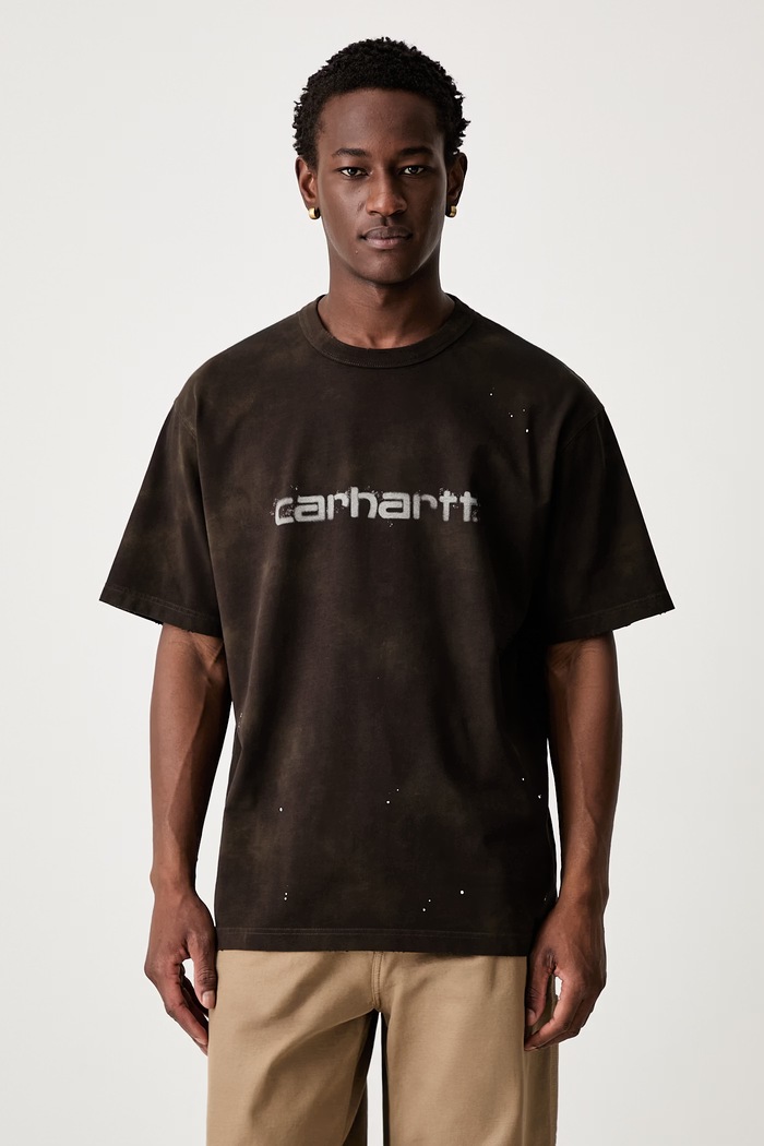Carhartt WIP S/S Painter T-shirt bawełniany męski brązowy I036853