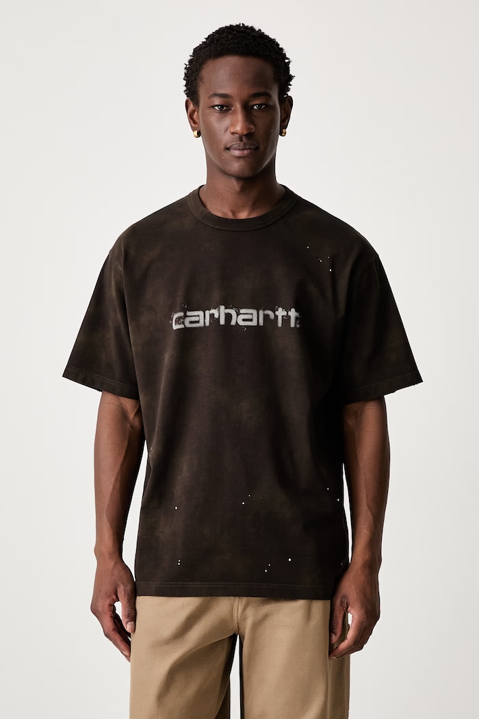 Carhartt WIP S/S Painter T-shirt bawełniany męski brązowy I036853