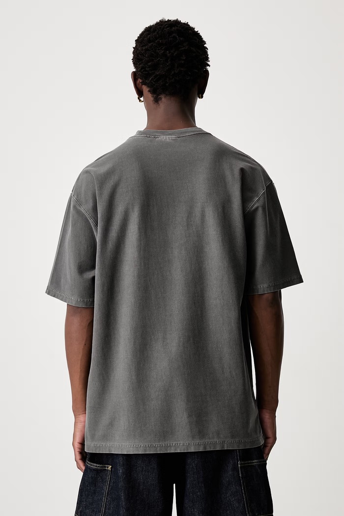 Odzież Carhartt WIP S/S Loose Pocket T-shirt bawełniany męski I036863 szary