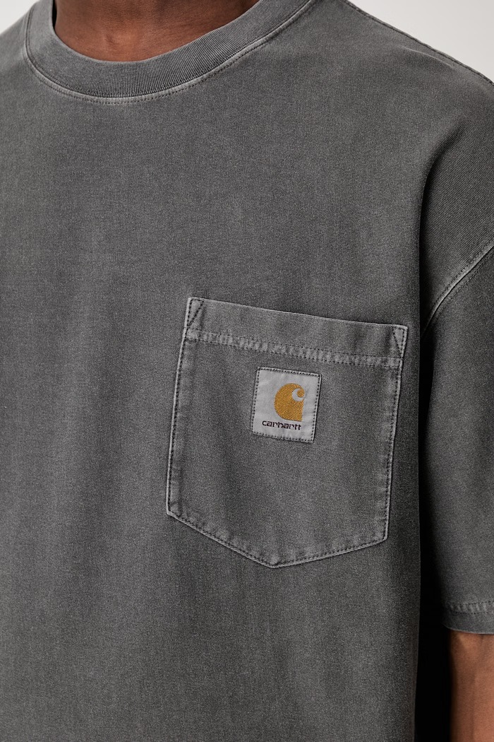 Carhartt WIP S/S Loose Pocket T-shirt bawełniany męski I036863 szary