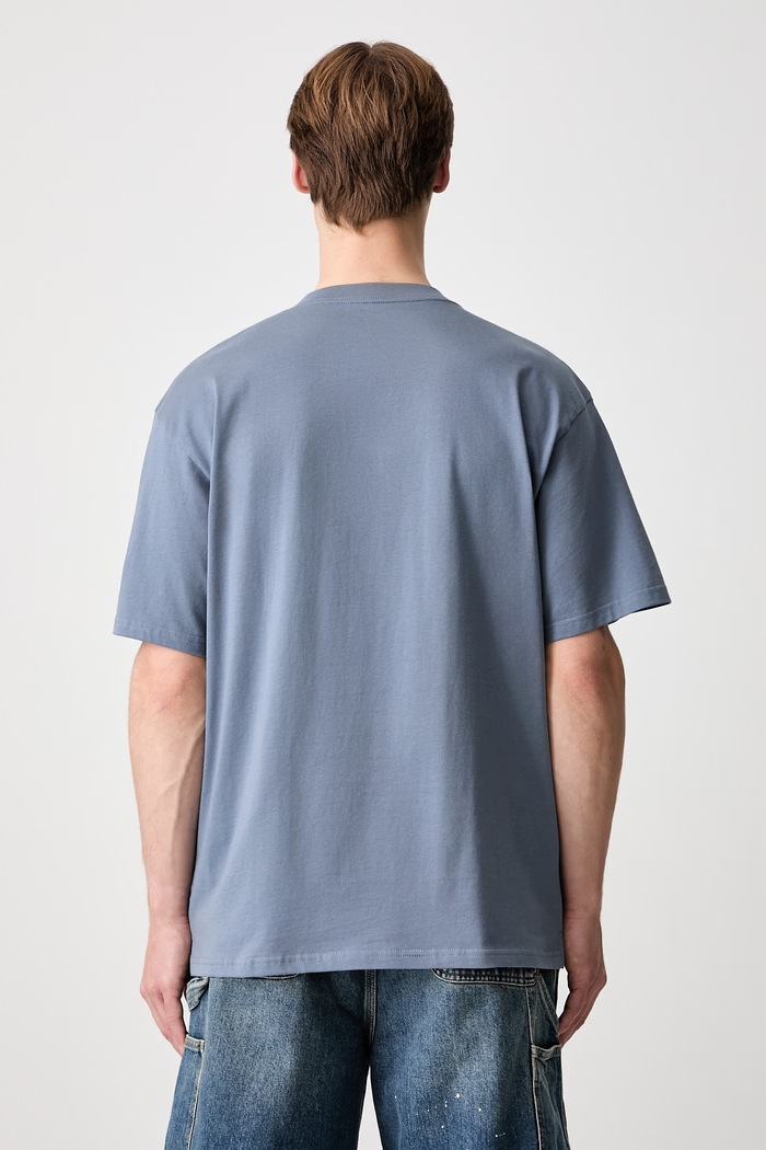 Odjeća Carhartt WIP S/S Madison basic majica kratkih rukava od pamuka za muškarce I033000 plava