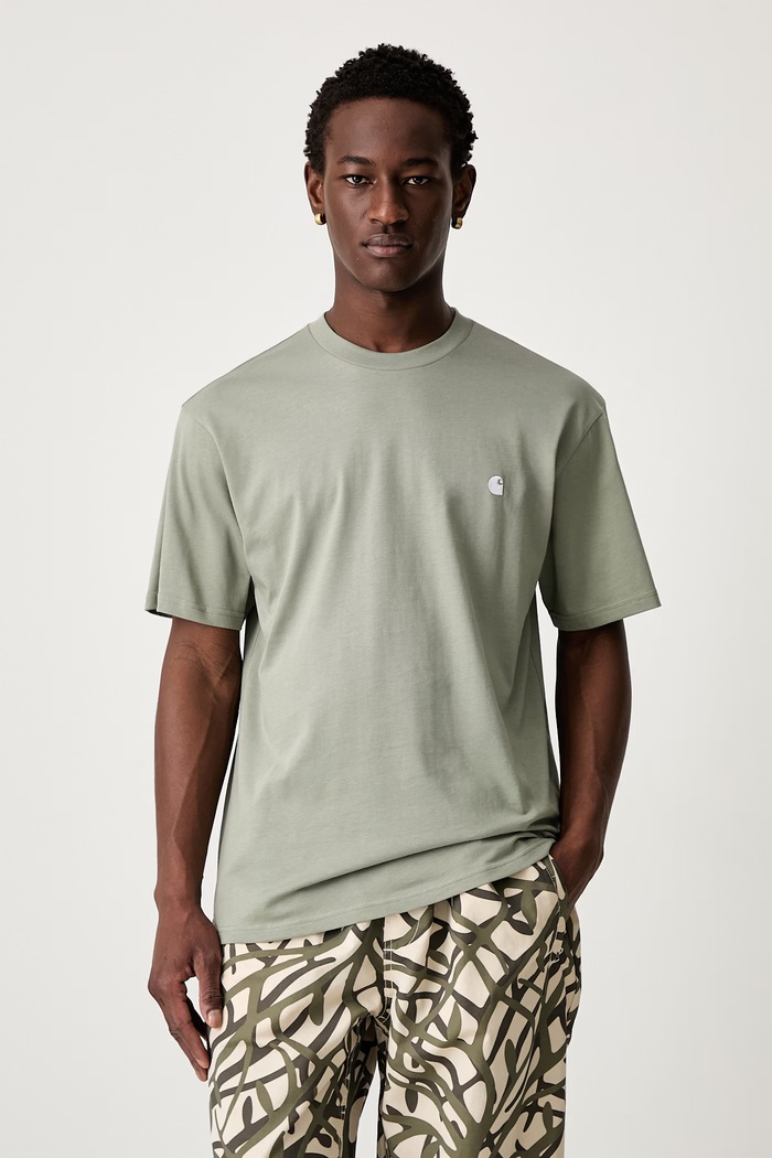 Carhartt WIP S/S Madison T-shirt basic bawełniany męski zielony I033000