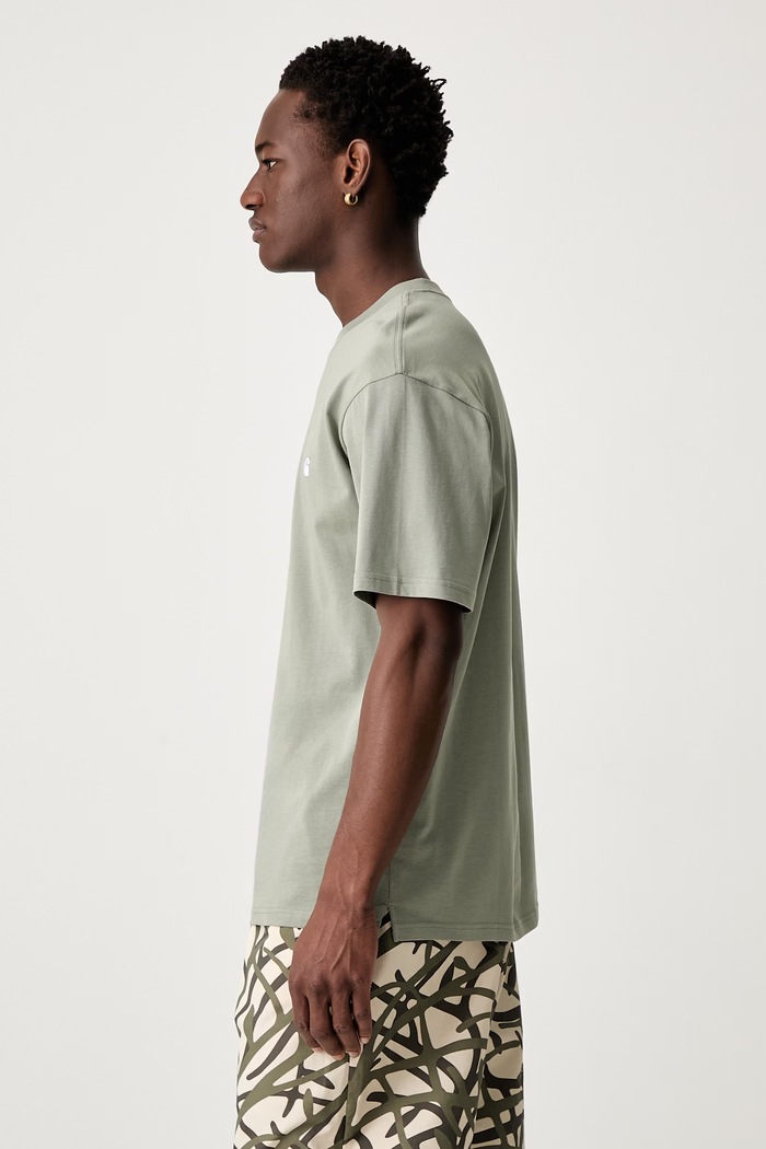 Carhartt WIP S/S Madison T-shirt basic bawełniany męski I033000 zielony AW26
