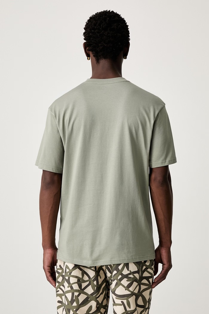 Odzież Carhartt WIP S/S Madison T-shirt basic bawełniany męski I033000 zielony