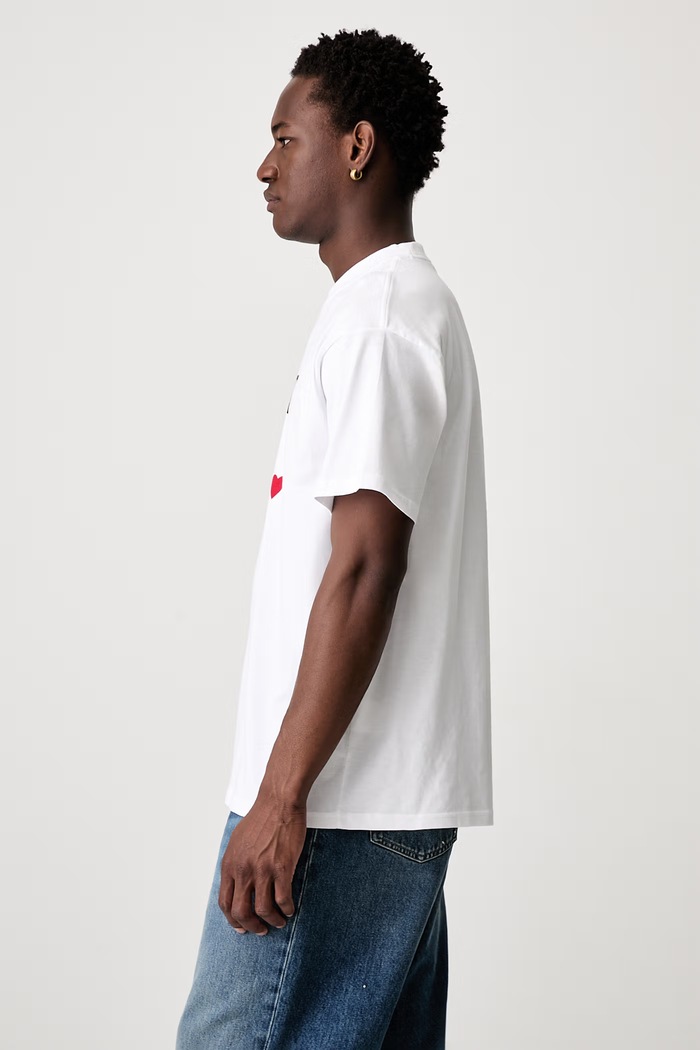 Carhartt WIP S/S Deck T-shirt bawełniany męski I037548 biały AW26