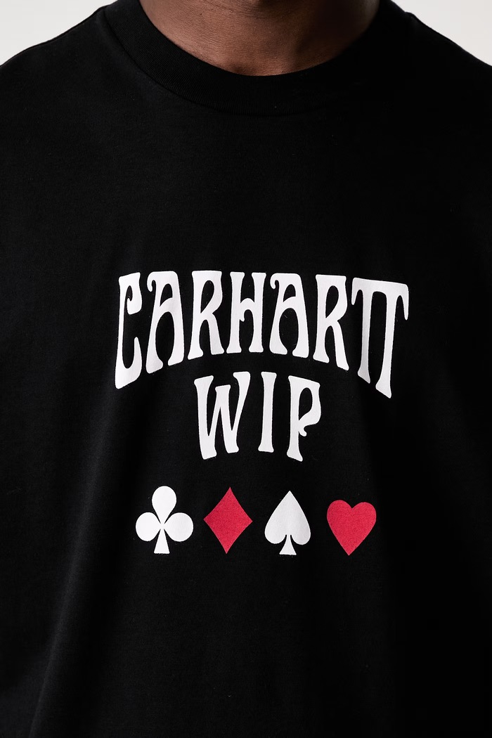 Carhartt WIP S/S Deck T-shirt bawełniany męski I037548 czarny