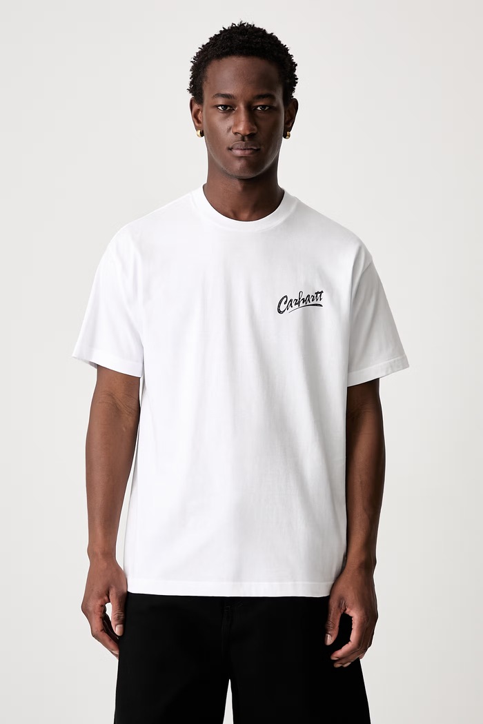 Одяг Carhartt WIP S/S Pup футболка бавовняна чоловіча I037537 білий