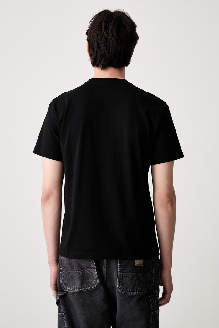 Odzież Carhartt WIP S/S Column T-shirt bawełniany męski I037542 czarny
