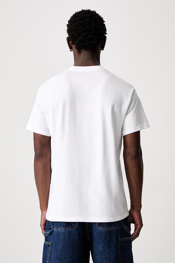 Odzież Carhartt WIP S/S Julia Klenovsky T-shirt bawełniany męski I036903 biały